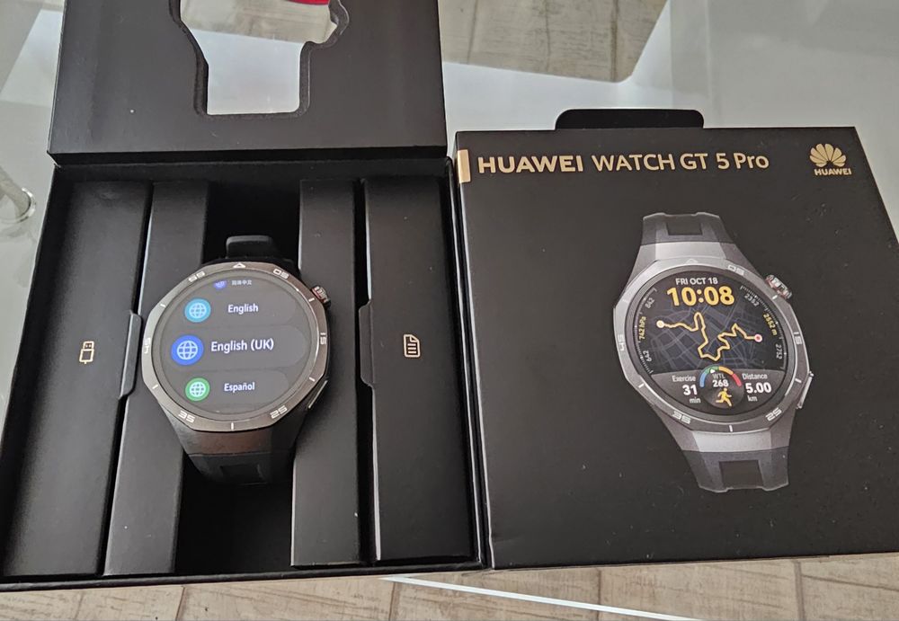 Smartwatch Huawei Watch GT 5 Pro, 46MM, Tarnish Titanium Case