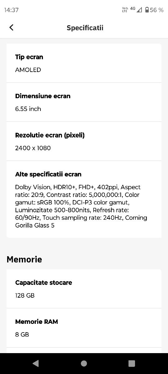 Vând Xiaomi 11 Lite 5G NE