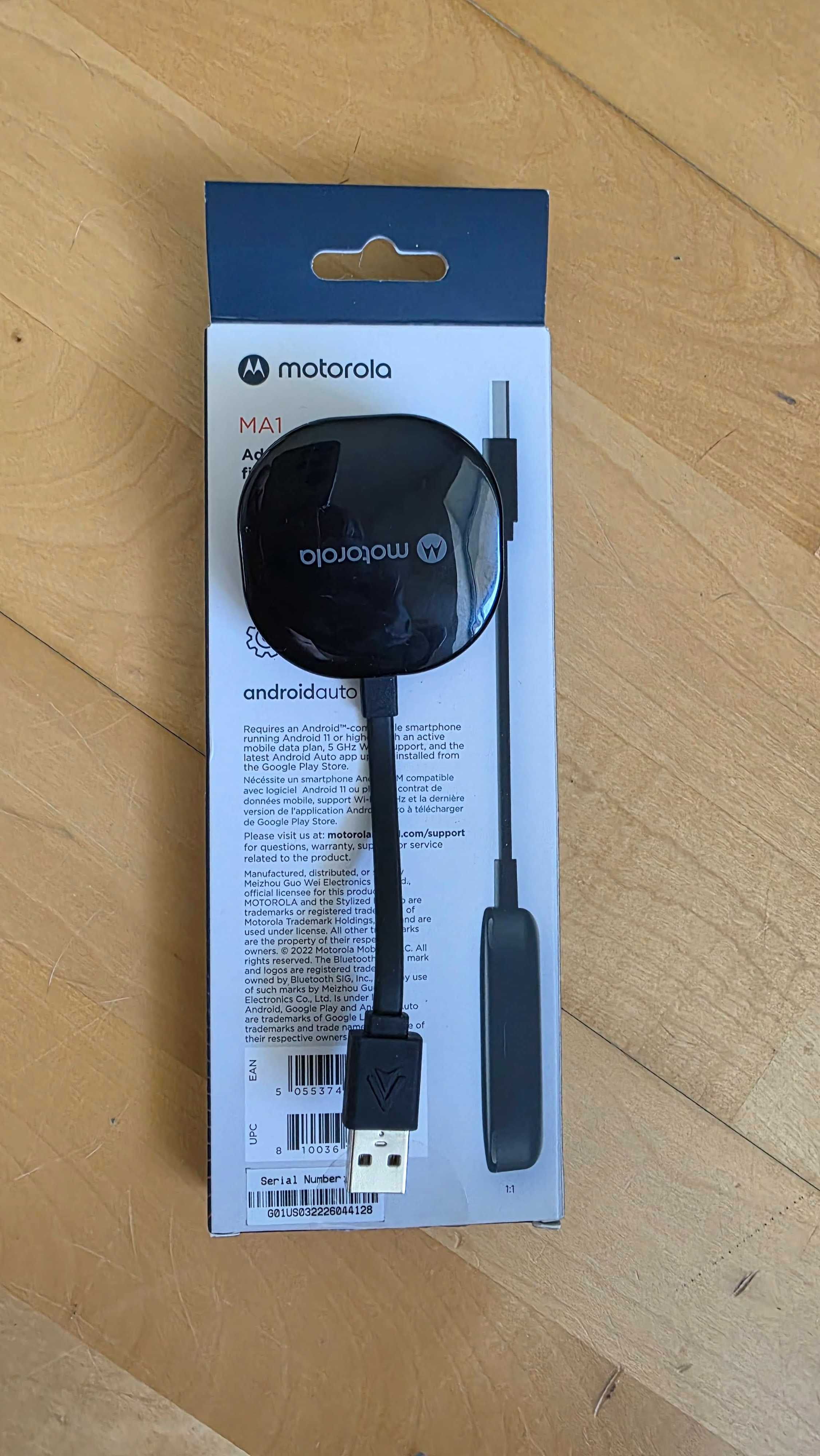 Motorola MA1 Android Auto Wireless. Perfect