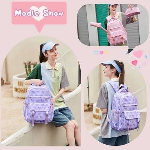 Нова сладка Детска раница с несесер и чанта за обяд – 3 в 1 комплект