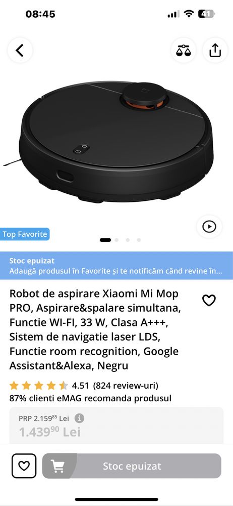 Aspirator Robot Xiaomi Mi Mop