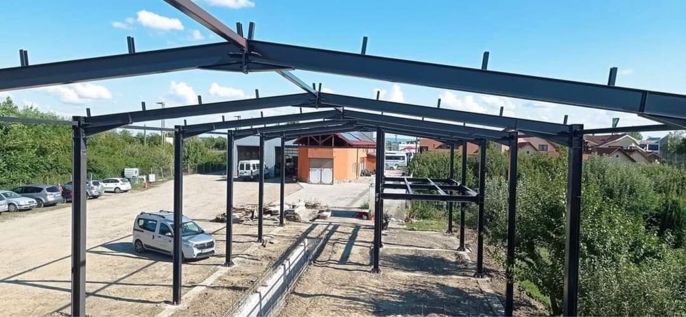 Vand hala metalica cu panouri sandwich plata la livrare proiect