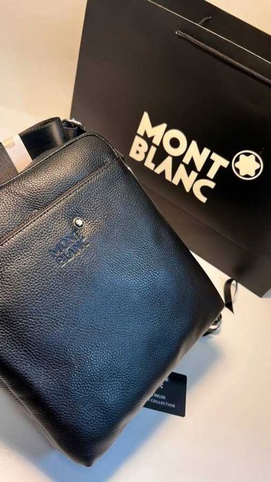Mont blanc Geantă pentru bărbați, piele 66309