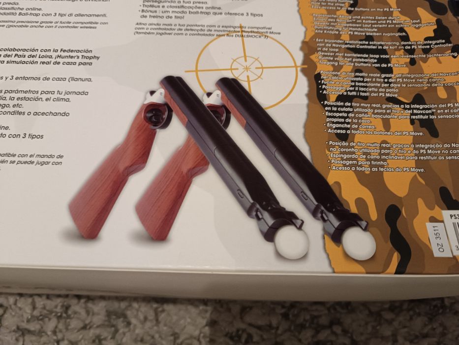 Set 2 PS move, 2 puști, joc Hunter s Trophy PlayStation 3 PS3 PS 3