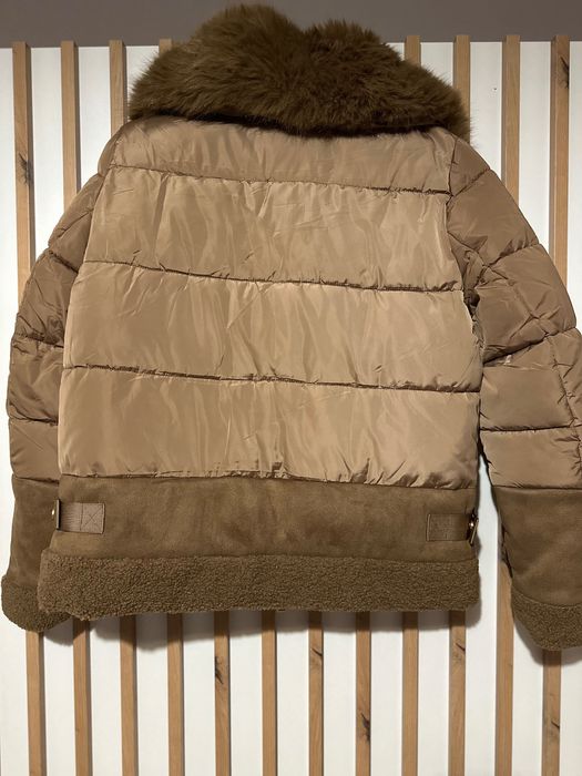 Зимно яке в кафяво