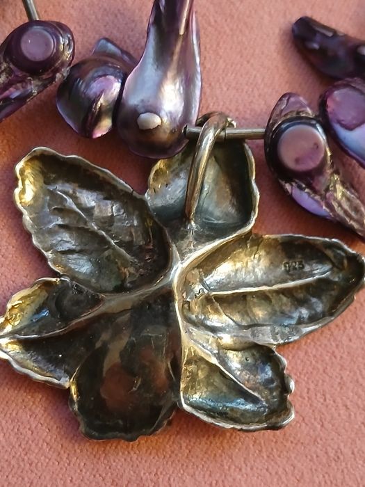 Colier argint si perle