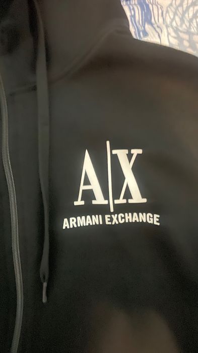 Черно Горнище на Armani Exchange
