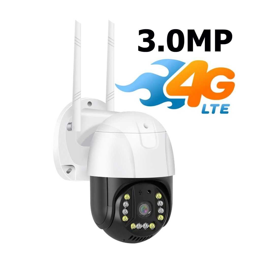 Camera Supraveghere video cu SIM, conexiune 4G 3MP 2048 x 1536, 12 led