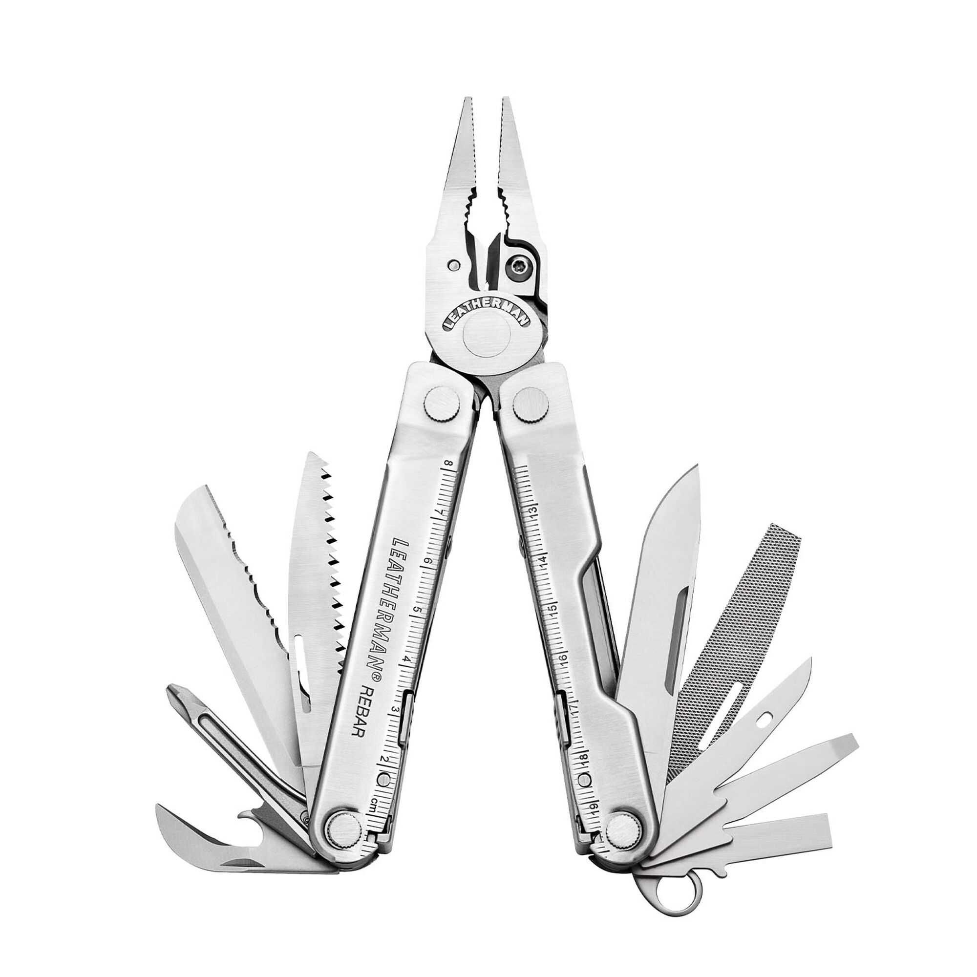 Cleste multifunctional, Leatherman Rebar, Inox, Argintiu - produs nou