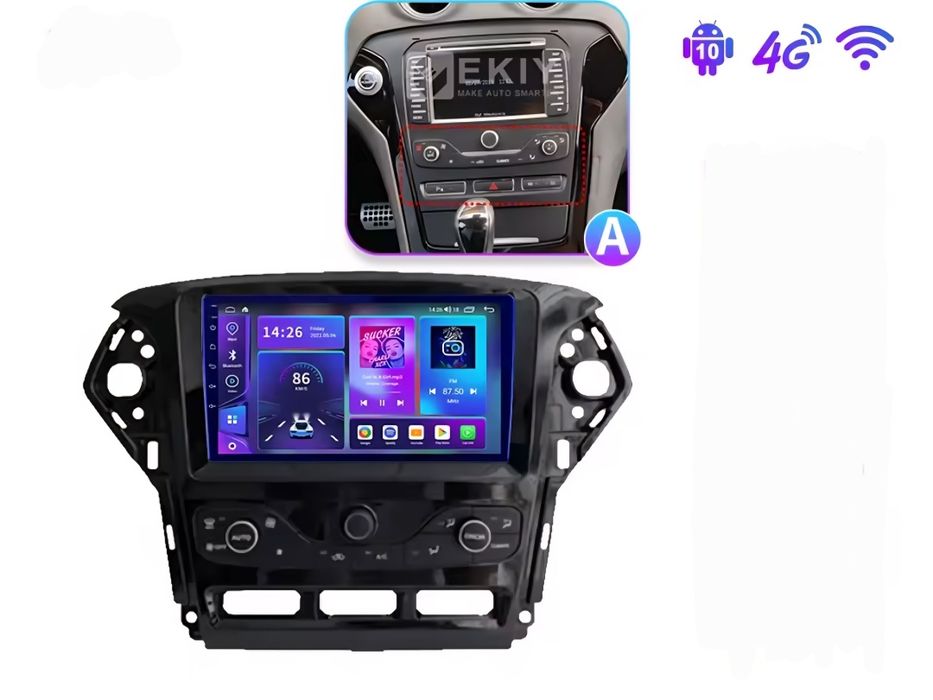 Navigatie android Ford Mondeo Waze YouTube