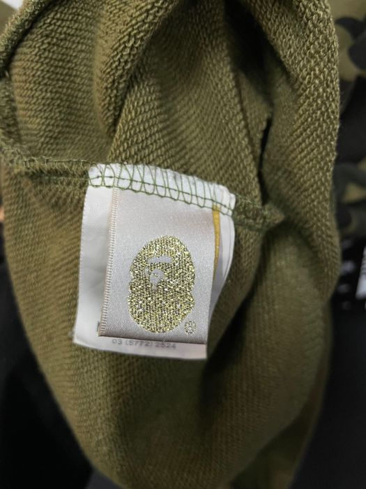 BAPE Shark Pullover Hoodie “1st Camo Green WGM Tiger”