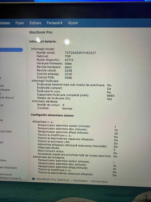 MacBook Pro 16 Touchbar 2019 i7 16GB RAM 512GB SSD Radeon PRO 4GB
