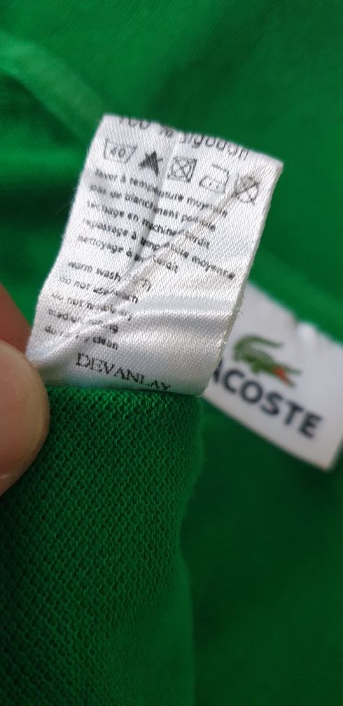 Lacoste Pique Cotton Classic Fit / 2 - XS ОРИГИНАЛ! Мъжка Тениска!