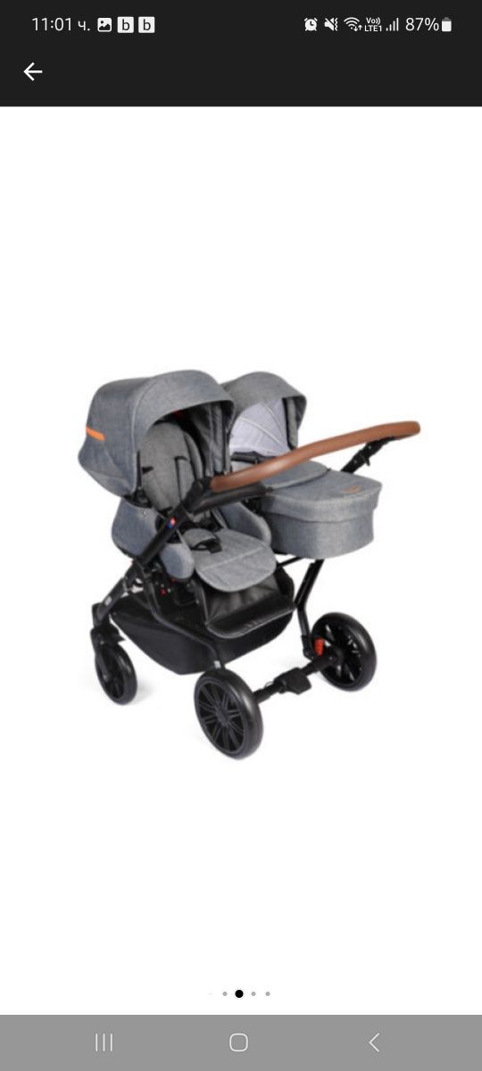 Детска количка за близнаци Dorjan quick twin  3 в 1