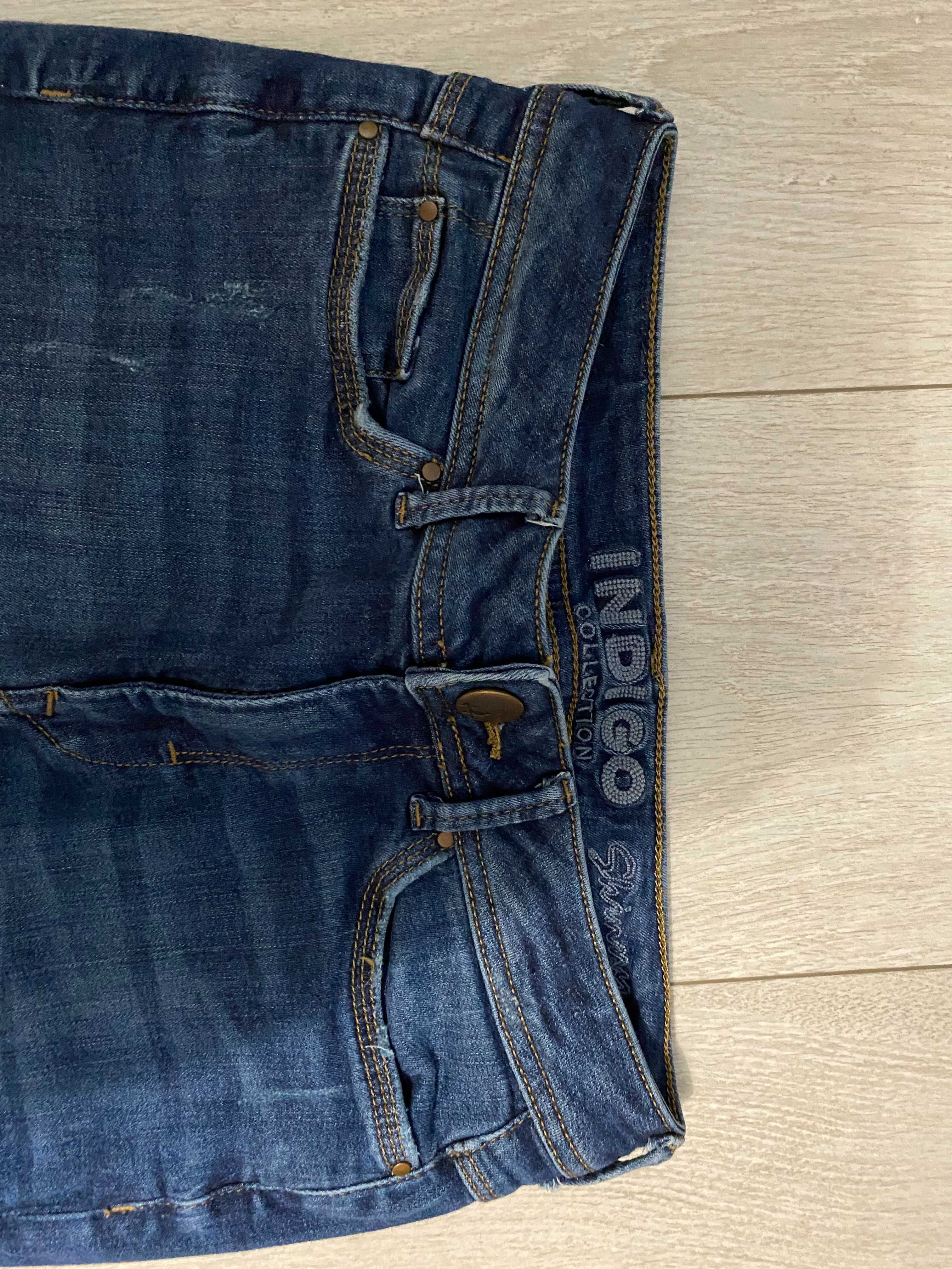 Дънки M&S indigo- С кръпки