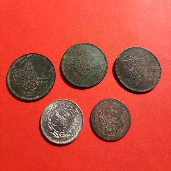 Стари османски / турски монети , 5 и 10 пара, стари чужди монети