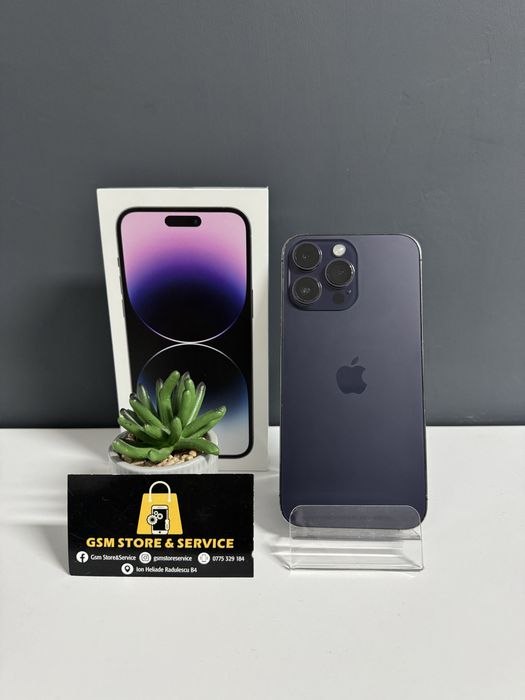 Iphone 14 Pro Max Deep Purpule 90%Bat 256Gb Garantie Gsm Store&Service