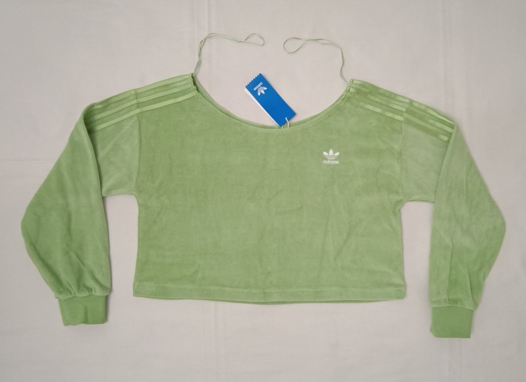 Adidas Originals Velour Sweatshirt оригинално горнище S Адидас спорт
