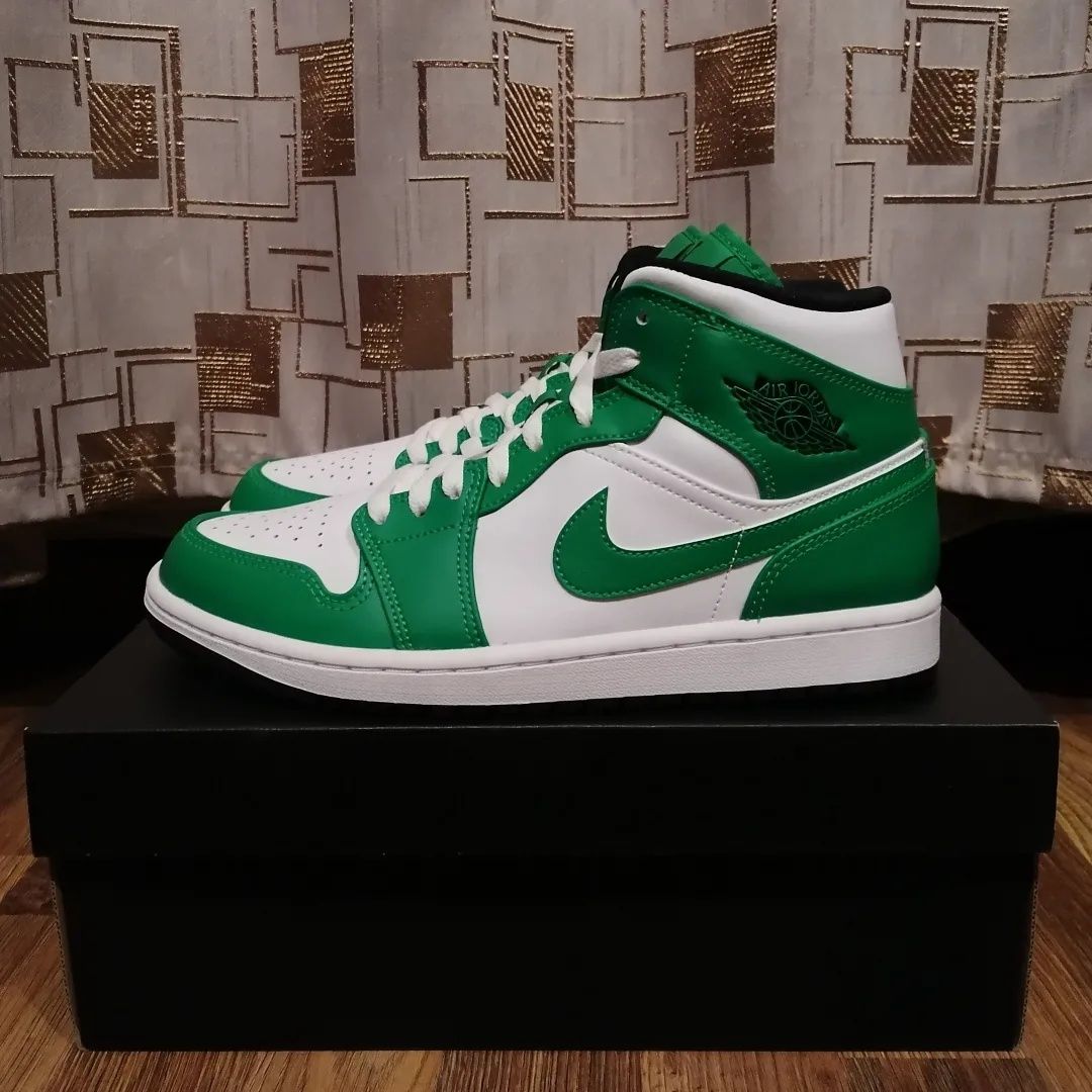 Jordan 1 Mid Lucky Green 41