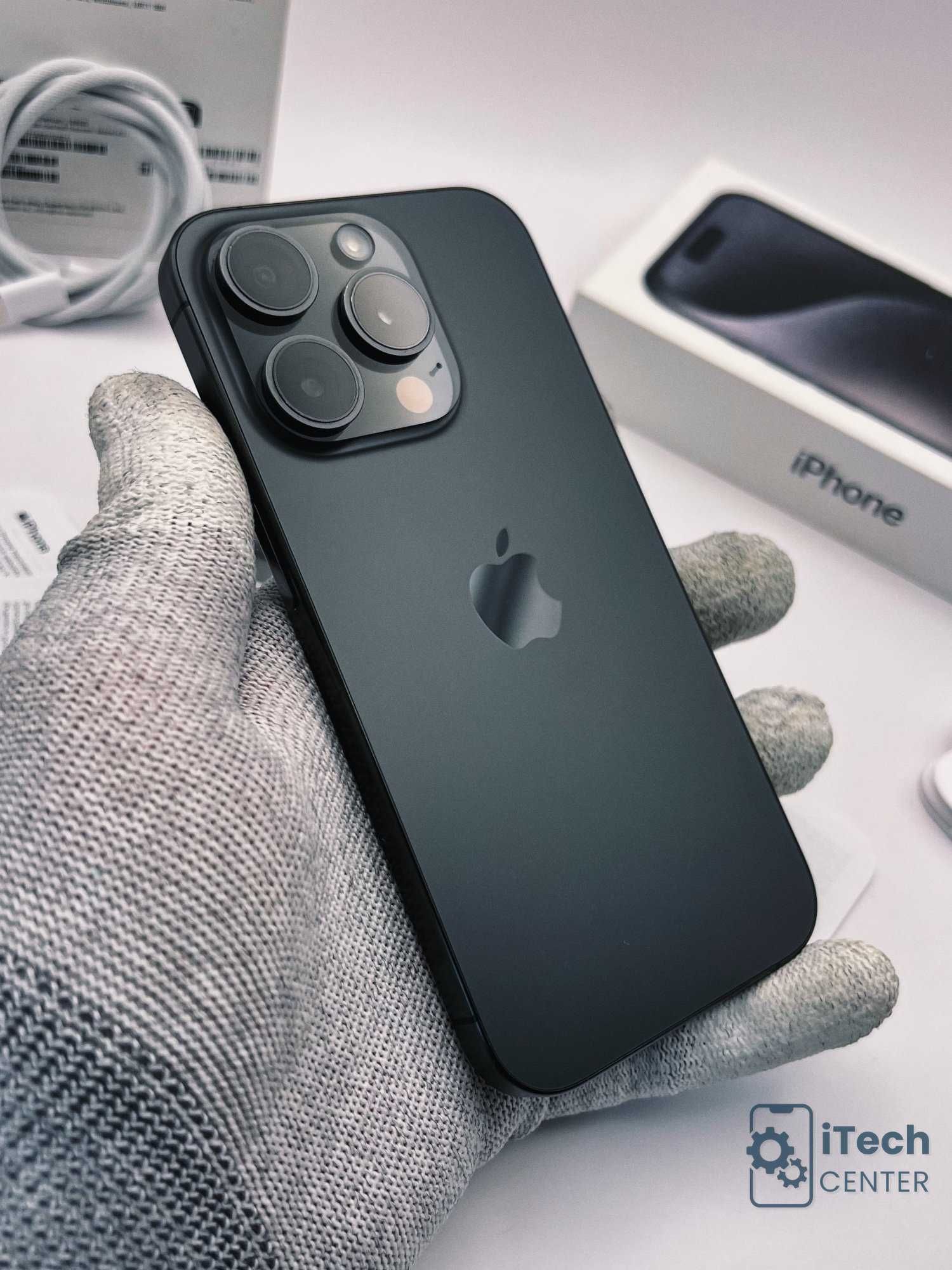 iPhone 15 Pro, 128GB, Black Titanium, 90% батерия, ОТЛИЧЕН, ГАРАНЦИЯ!