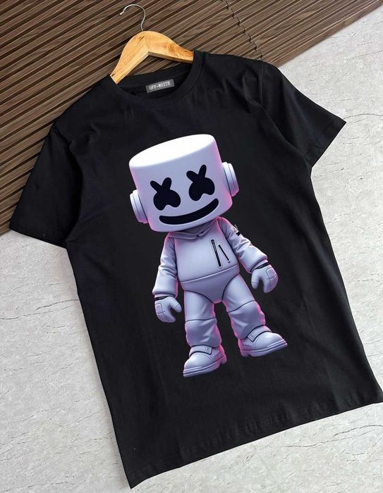 OFF-WHITE мъжка тениска , маркова тениска , черна тениска , памучна