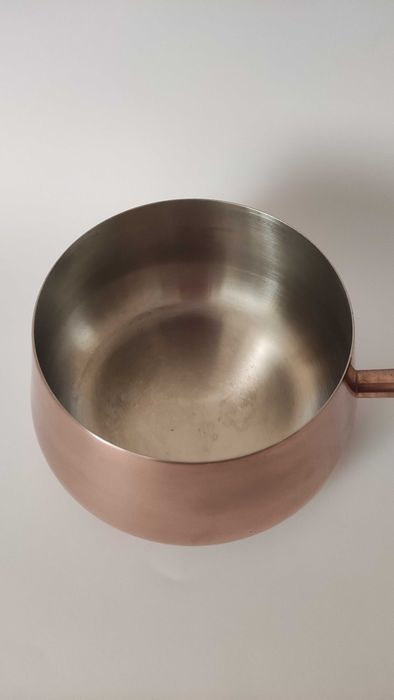 Швейцарска масивна медна касерола с хром никелово покритие