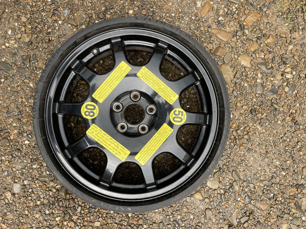 Roata rezerva slim r19 kit pana audi vw 5x112