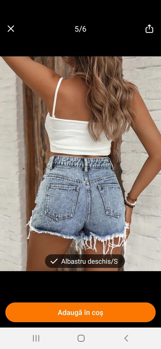 Blugi scurti denim