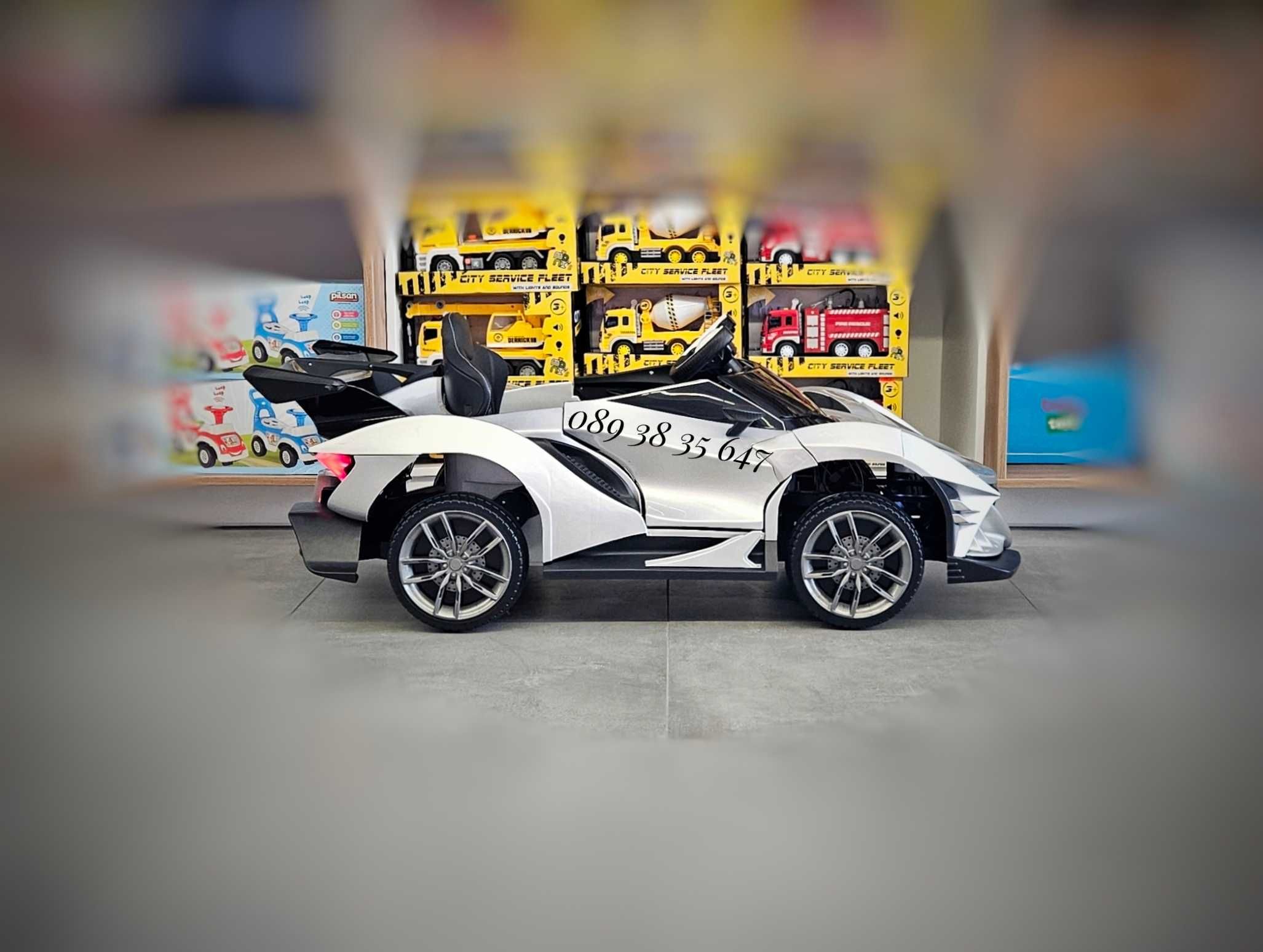 ПРОМОЦИЯ!НОВО!Акумулаторна кола Flash с 4Х4,12V батерия,меки гуми,USB