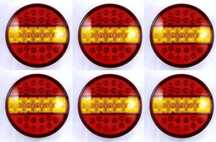 1 бр. Кръгли Лед LED 12-24V задни стопове светлини за камион YP108RY