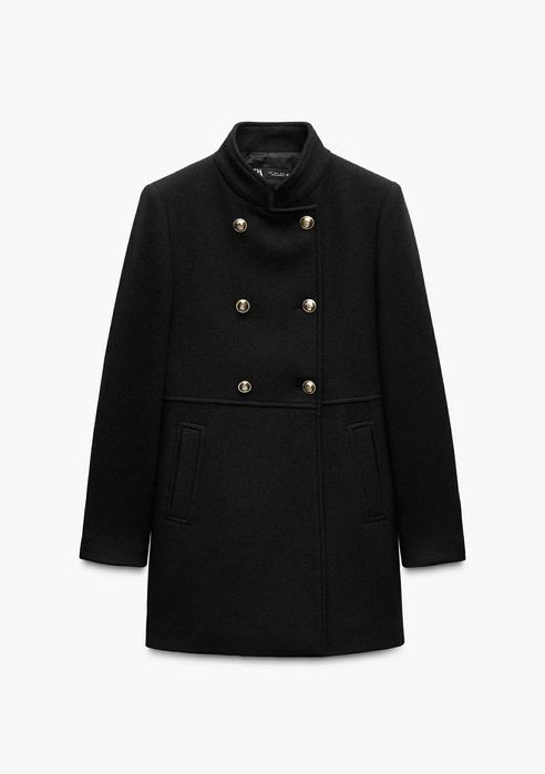 Палто със златисти копчета  Zara