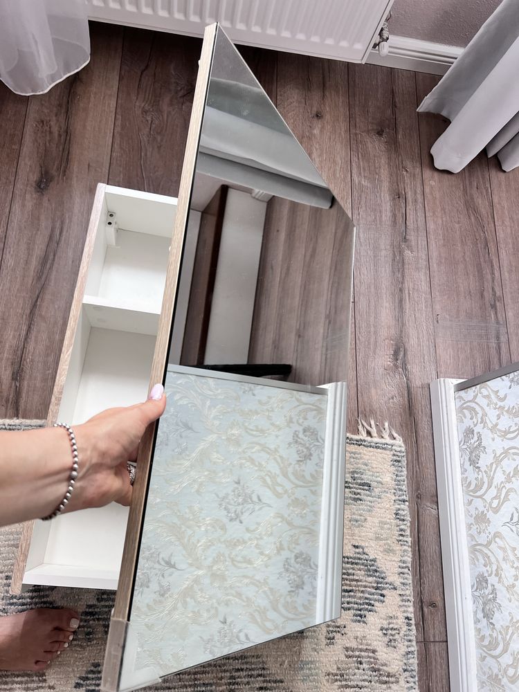 Set baie Mobexpert corp lavoar+ lavoar + dulap suspendat cu oglindă