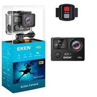 Екшън камера eken h6s ultra hd 4k+ 14mp с eis, черен 24 месеца гаранц