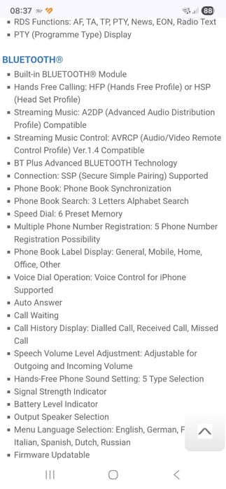 Player Alpine cde-183 Bluetooth usb,cd