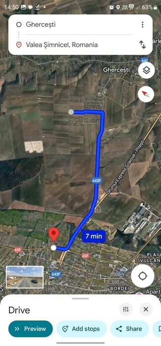 Vand teren in Ghercesti 1 parcela de  517mp