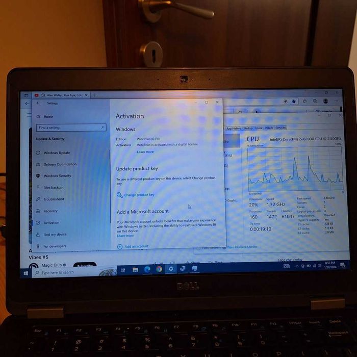 Laptop Dell procesor i5-6200U 14", Full HD 8GB 256GB SSD M2 Windows 10