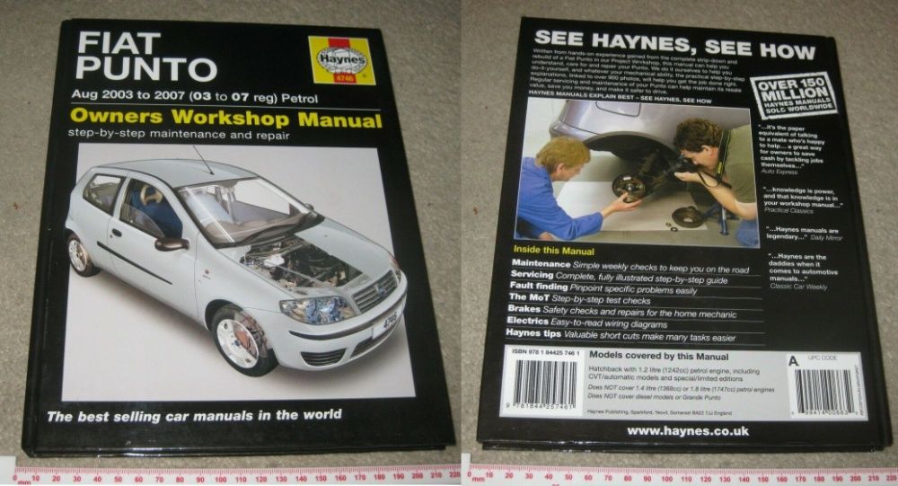 Manual auto Haynes Fiat Cinquecento 93-98 Punto 94-07, 500&Panda 04-12