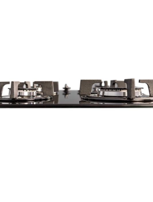 Plita SIA de sticla pe gaz cu 4 ochiuri neagra