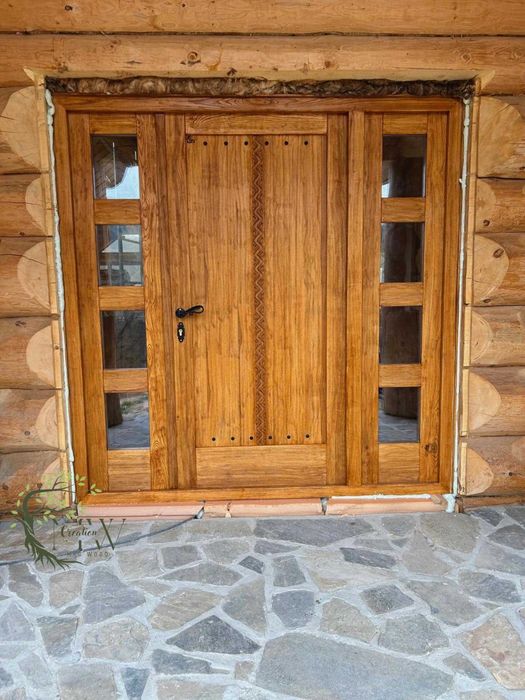 Usi, mese din lemn masiv, Usi rustice din lemn masiv