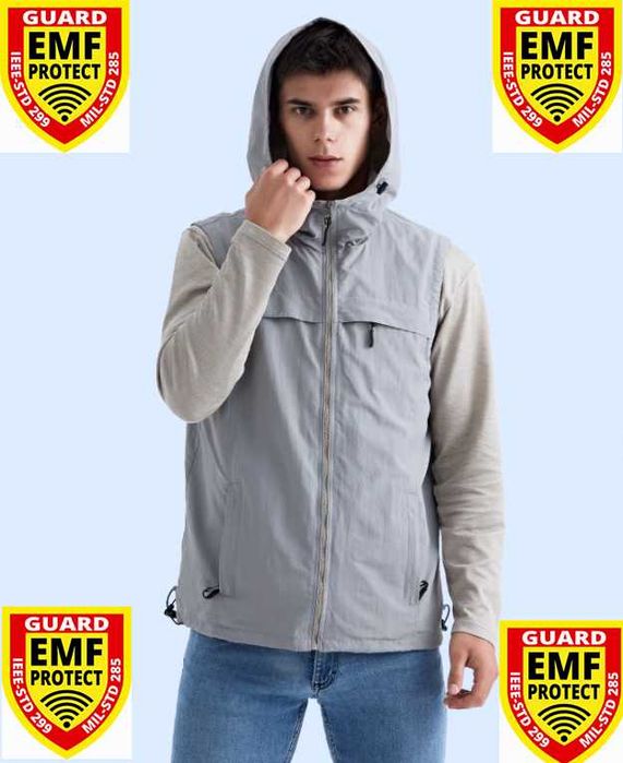 RF EMF EMR WiFi 5G Екраниран Суичър Качулка Електромагнитна Защита ЕМП