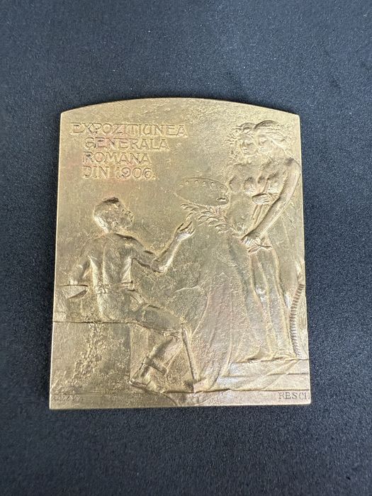 Placheta Bronz 1906 rara