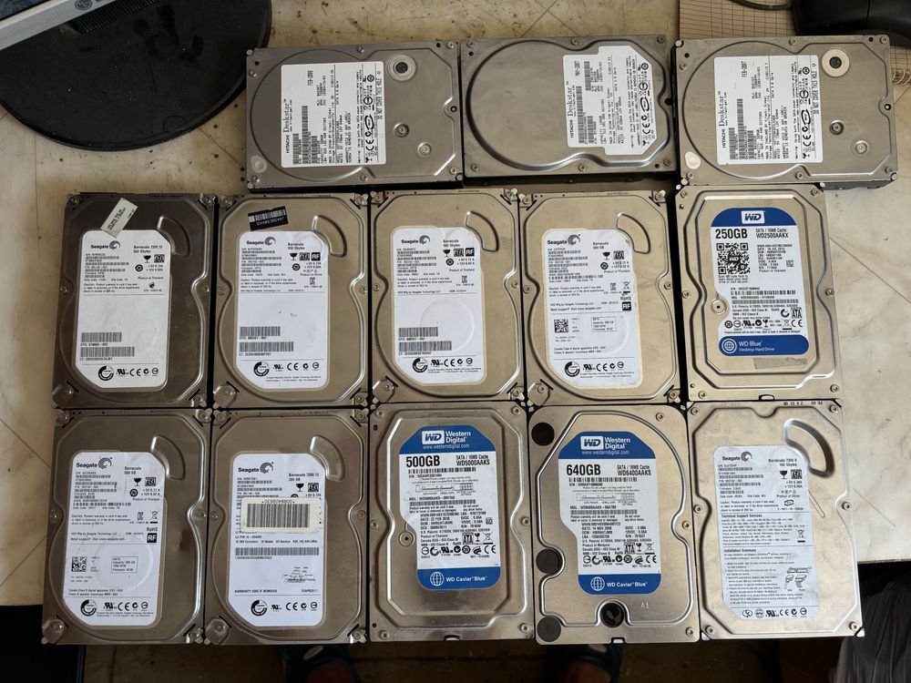 Хард дискове 500gb, 750gb, 640gb, 320gb HDD
