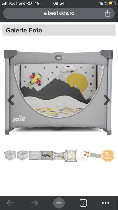 Pătuț pentru dormit Pliant Joie Little Explorer