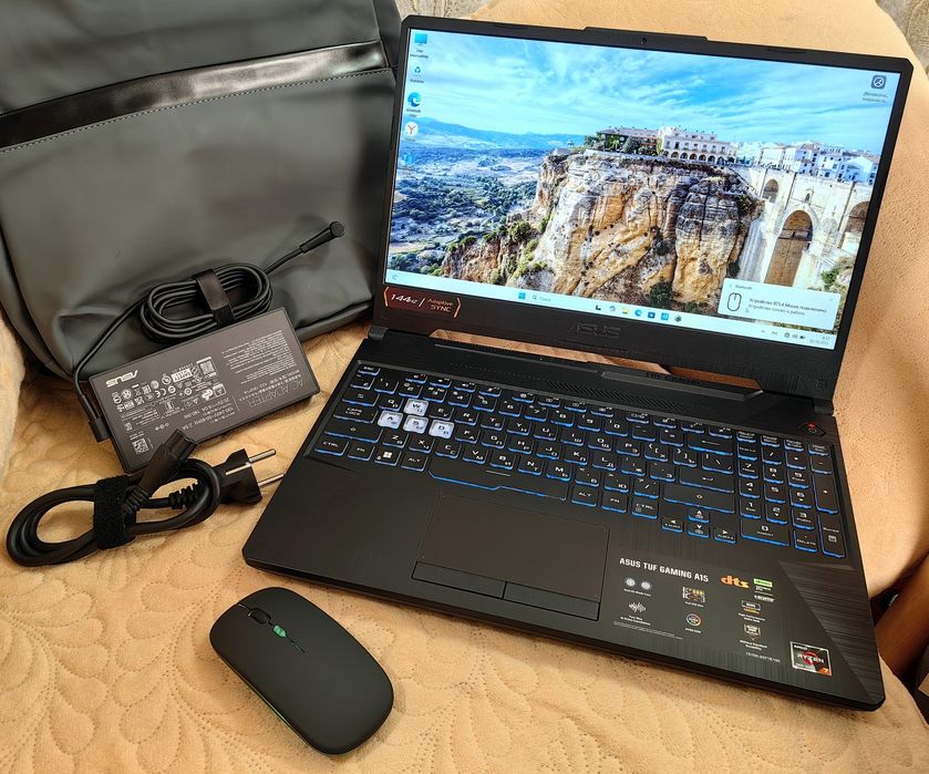 Asus TuF Gaming A15 Ryzen 7-7gen=16Gb=RTX3050=512SSD=144Hz