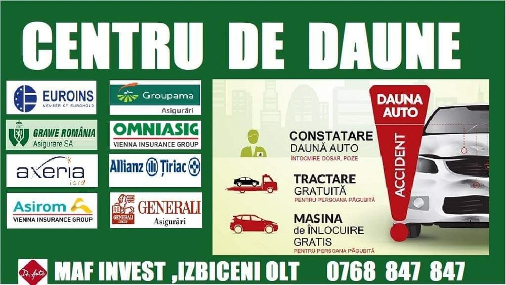 Centru de daune  MAF INVEST, IZBICENI OLT!