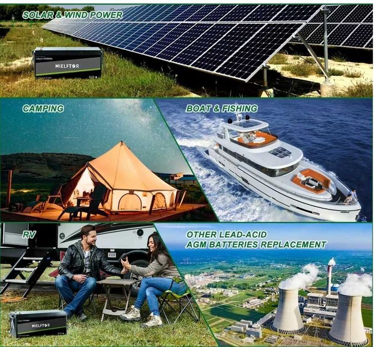 Baterie LiFePO4 Nielftor 24V 100Ah – cu BMS integrat