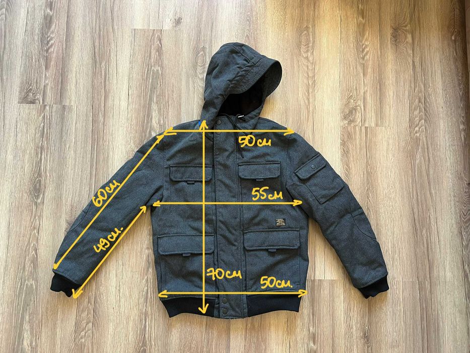 Мъжко зимно яке H&M (сиво)