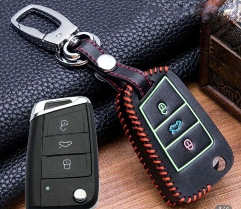 Husa piele fosforescenta VW Golf 7 mk7 Skoda Octavia A7 Polo