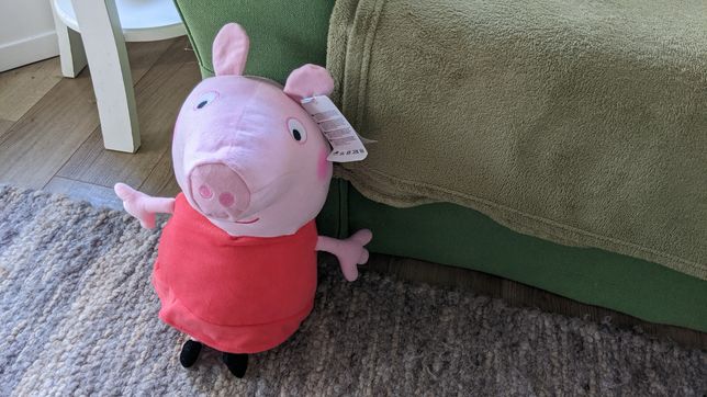 Peppa Pig cu eticheta - jucarie plus 40 cm