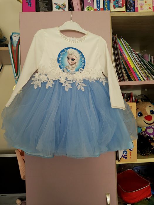 Рокля и боди Елза и Олаф 4 и 18мес.